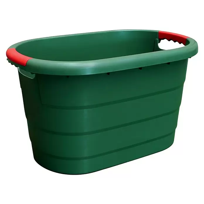 Garantia Gartenkorb Toni - Polypropylen, 46 l, Grün - Diagonale Ansicht