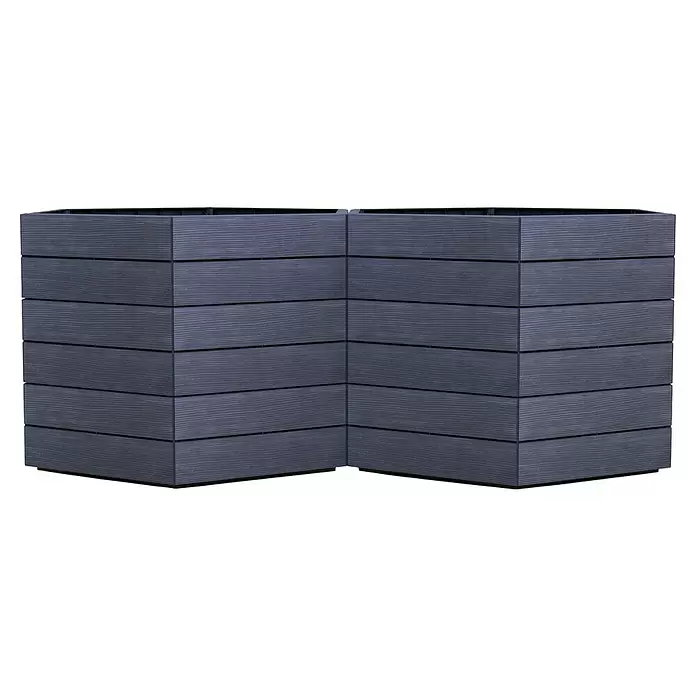 Garantia Hochbeet Ergo Vario 1 Wood - 190 x 190 x 75 cm, Kunststoff - Vorderansicht