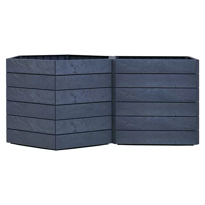Garantia Hochbeet Ergo Vario 3 Stone Set - 175 x 110 x 75 cm, Kunststoff - Vorderansicht