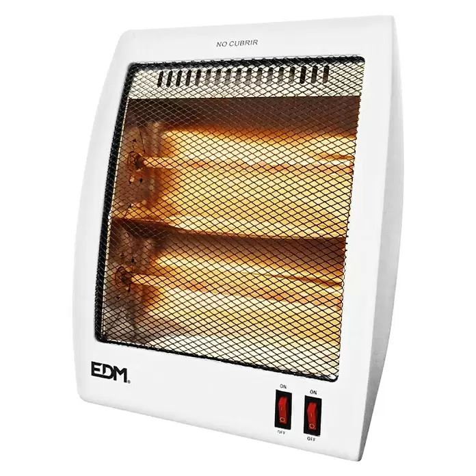 Estufa de cuarzo modelo Plano - 500 W - 1.000 W - Vista angular