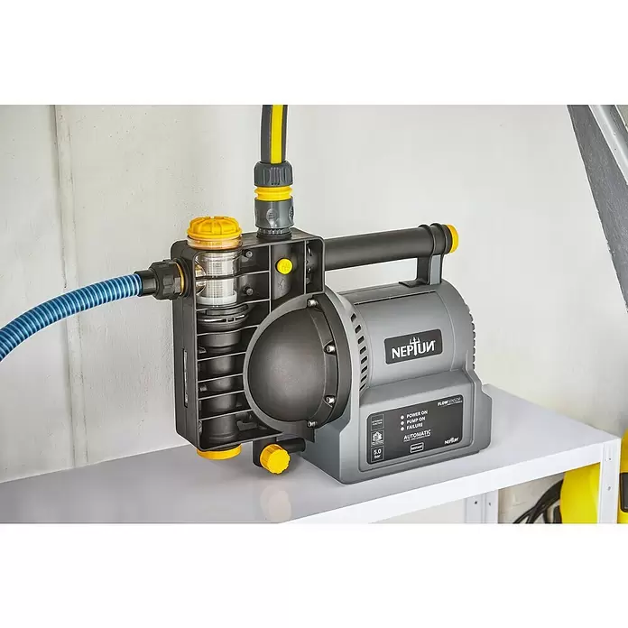 Neptun Kućna pumpa za vodu NHA-E 120 - 1.200 W, Maksimalni protok: 4.600 l/h, Maksimalni tlak: 5 bar - Proizvod u upotrebi