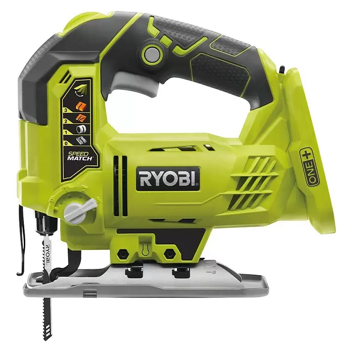 Ryobi ONE+ Accudecoupeerzaag R18JS-0 - 18 V, Excl. accu, 1.100 - 3.000 slagen/min - Zijaanzicht links