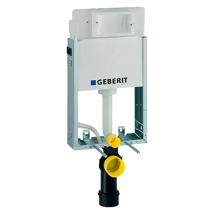 Geberit Kombifix Unterputz-Spülkasten Basic - 2-Mengen-Spülung, 12 x 42 x 108 cm - Vorderansicht