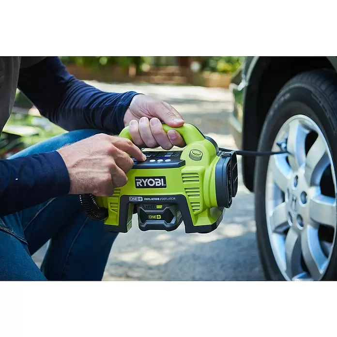 Ryobi ONE+ Akku-Kompressor R18I-0 - 18 V, Ohne Akku, Druck: 10,3 bar - Anwendungsbeispiel