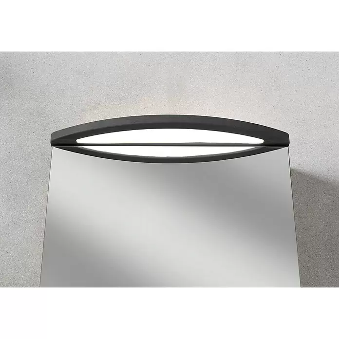 Camargue Swing LED-Spiegelschrank - B x H: 60 x 70,5 cm, Anschlag: Rechts, Mit Beleuchtung, Spanplatte, Grafit - Detailaufnahme