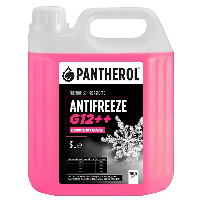 Antifriz G12++ - 3 l, Roze boje - Pogled sprijeda