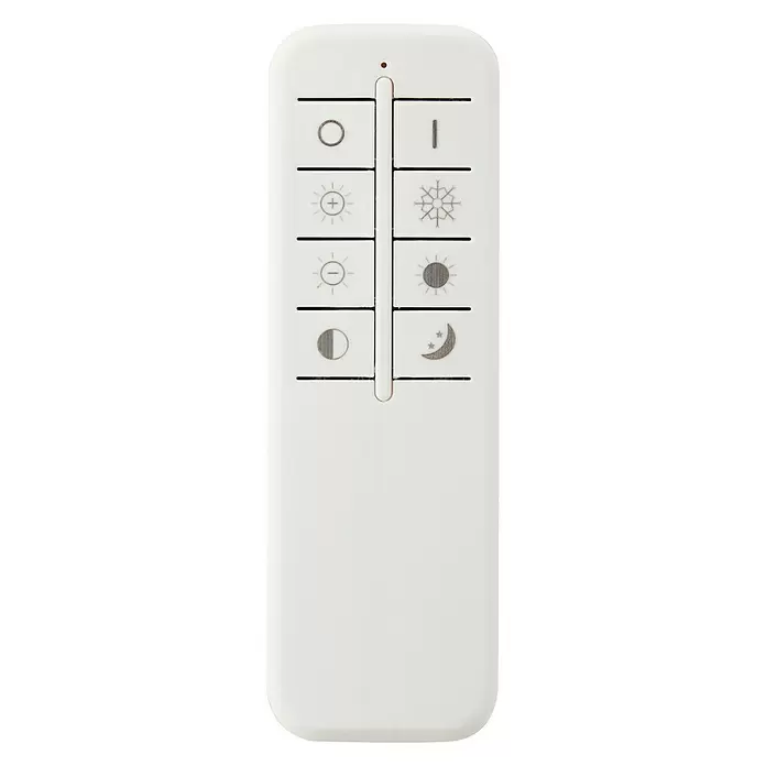 Brilliant Plafón LED Jarev - 55 W, L x An x Al: 51 x 51 x 6 cm, Blanco/Marrón, Blanco frío - Vista frontal