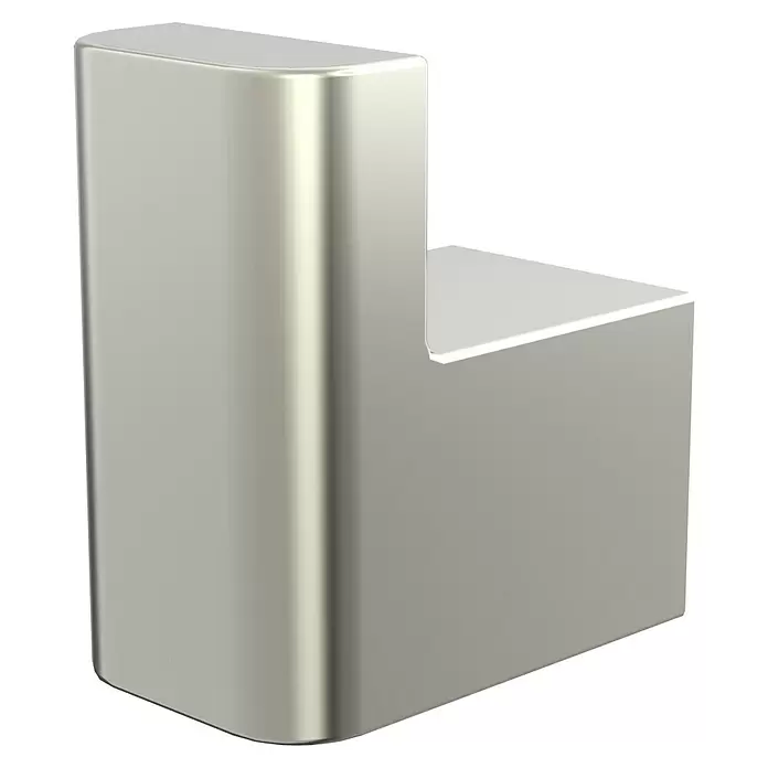 Lenz Pearl Handtuchhaken - Nickel, Matt - Diagonale Ansicht