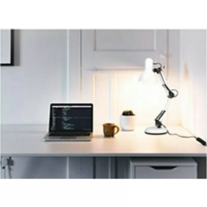 Eglo Lámpara de sobremesa Colinezza - 20 W, L x An x Al: 10 x 10 x 53 cm, Blanco, Blanco, E14 - Foto ambiente