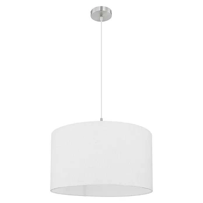 Globo Pendelleuchte rund Ava - 40 W, Ø x H: 40 x 140 cm, Sand, Nickel, E27 - Vorderansicht