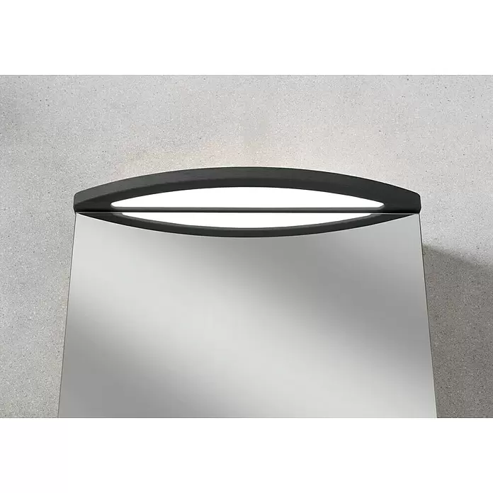 Camargue Swing LED-Spiegelschrank - B x H: 60 x 70,5 cm, Anschlag: Links, Mit Beleuchtung, Spanplatte, Darkoak - Stimmungsaufnahme