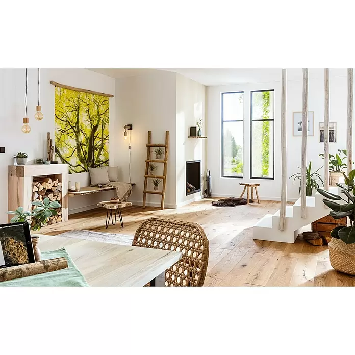 Fertigparkett Eiche natur geölt - 1.092 x 180 x 14 mm, Landhausdiele - Stimmungsaufnahme