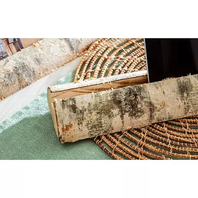 Birkenstamm - 0,8 m, Durchmesser: 5 cm - 10 cm, Unbehandelt - Detailaufnahme