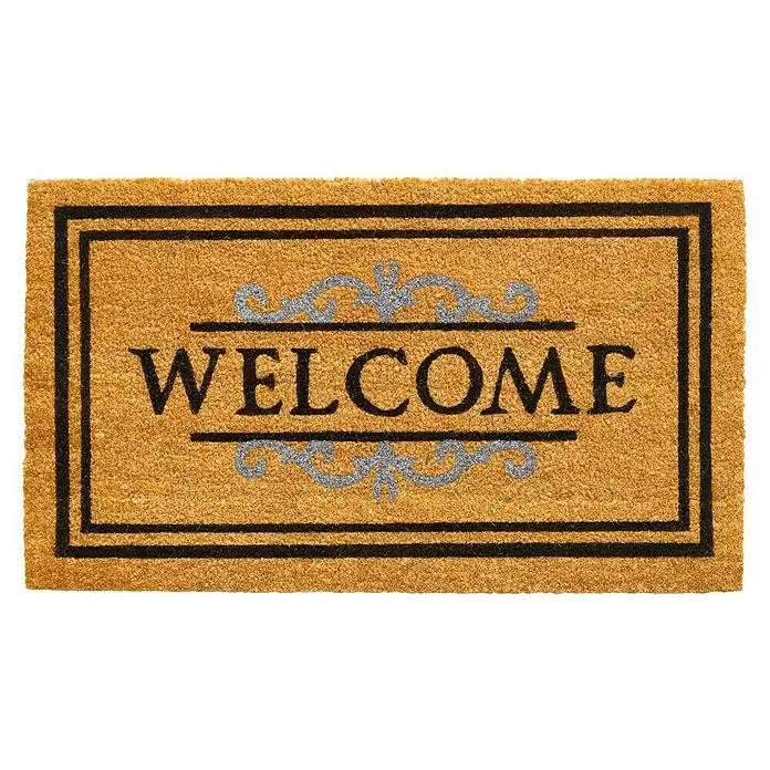 Kokos deurmat Ruco Classic Welcome - 70 x 40 cm - Vooraanzicht
