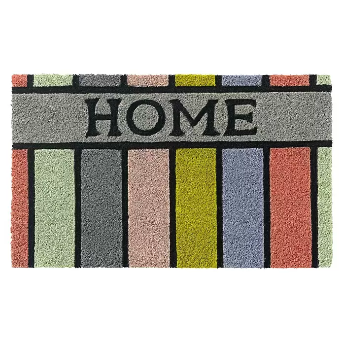 Hamat Kokos deurmat Ruco Style Pastel Home - 75 x 45 cm - Vooraanzicht