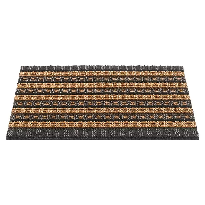Hamat Deurmat Quadro Scrape - 60 x 40 cm, Bruin - Diagonaal zicht