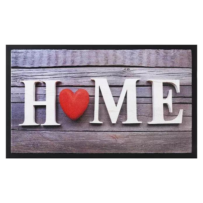 Hamat Deurmat Image Home Heart - Meerkleurig, 75 x 45 cm - Vooraanzicht