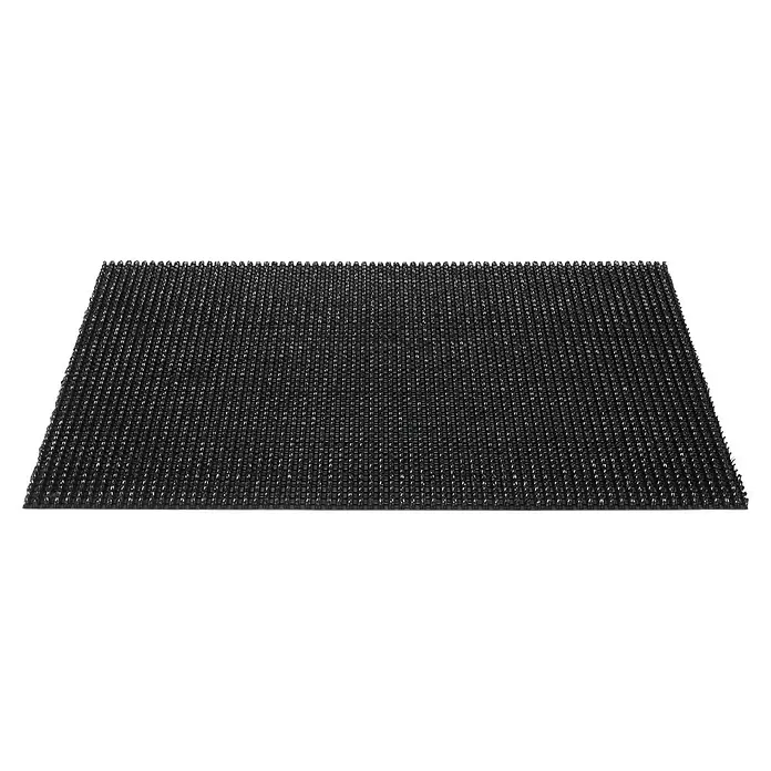 Hamat Buitenmat Queens Black - 80 x 60 cm, Zwart, Polypropyleen - Diagonaal zicht