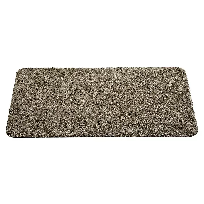 Hamat Deurmat, per meter Aquastop - Breedte: 100 cm, Katoen-polyester, Graniet - Diagonaal zicht