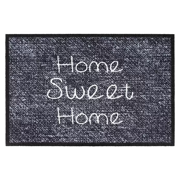 Hamat Deurmat Mondial Home Sweet Home - Grijs, 75 x 50 cm - Vooraanzicht