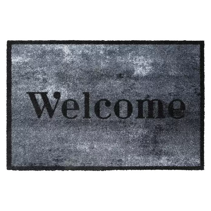 Hamat Deurmat Prestige Welcome Concrete - Grijs, 75 x 50 cm - Vooraanzicht