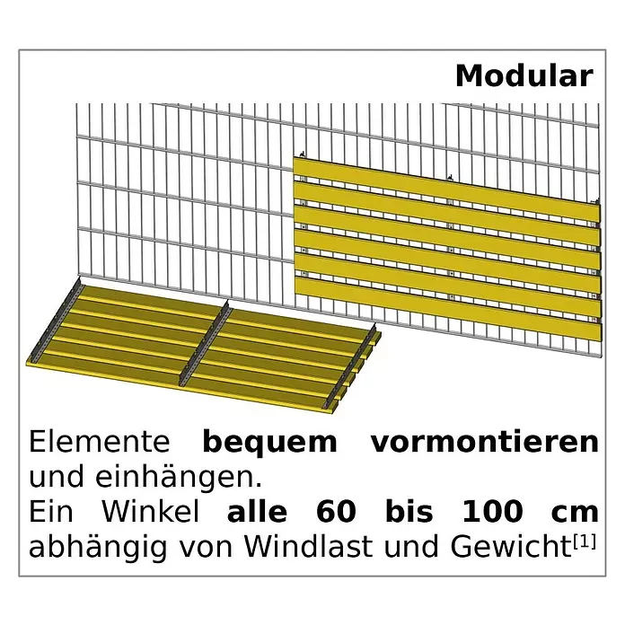 BRIGX Winkel - Geeignet für: Stabmatten - Skizze
