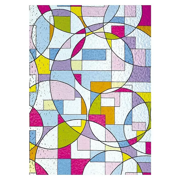 Lámina adhesiva GLS - 150 x 46 cm, Multicolor, Autoadhesivo - Vista frontal