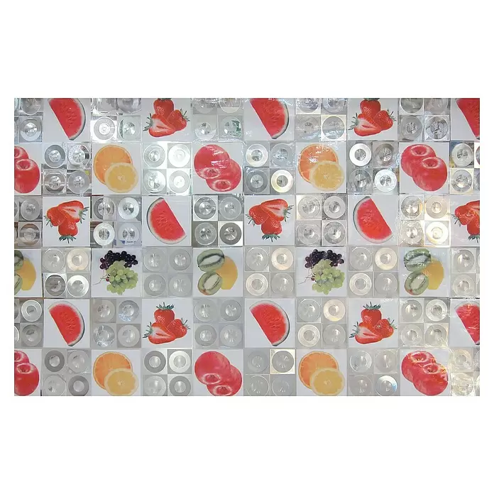 Mantel para mesa a metros Cristal Fruits - Ancho: 140 cm, Multicolor - Vista frontal