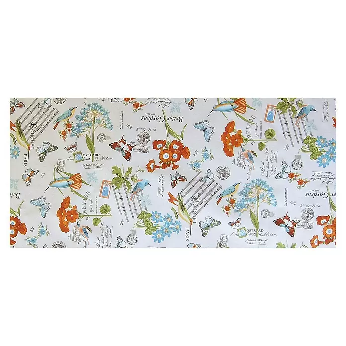 Mantel para mesa a metros Paloma - Ancho: 140 cm, Multicolor - Vista frontal