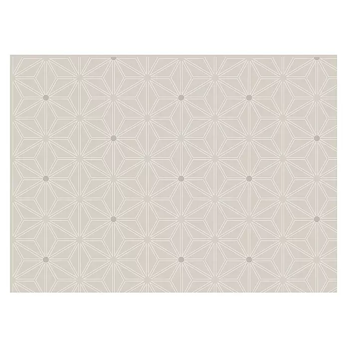 Papel pintado de vinilo autoadhesivo Habibi - 90 cm x 3 m, 100% PVC, Beige - Vista frontal