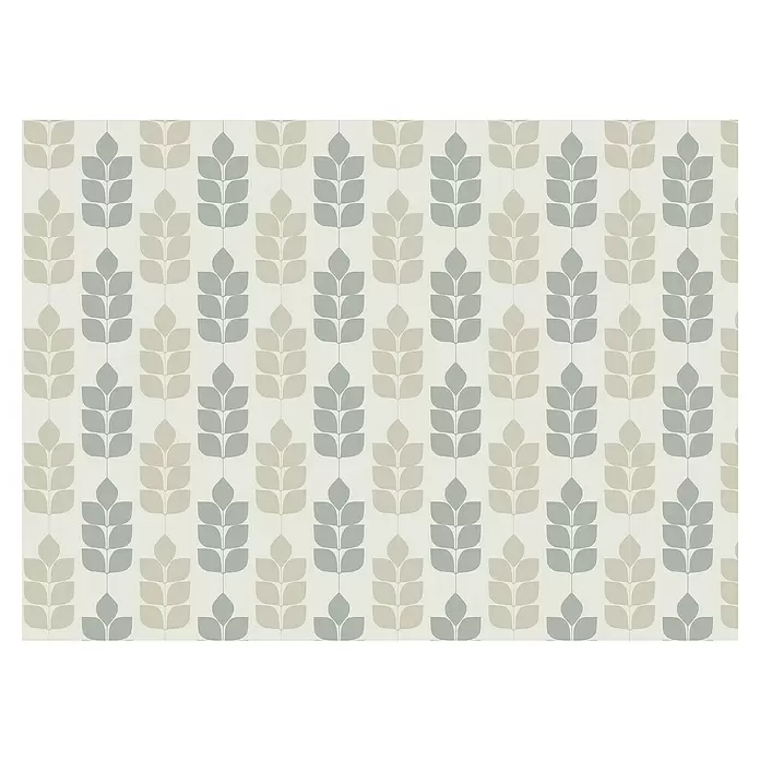 Papel pintado de vinilo autoadhesivo Lara - 90 cm x 3 m, 100% PVC, Taupé - Vista frontal