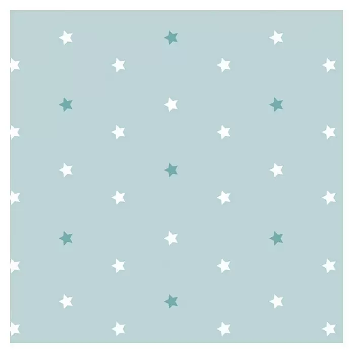 Papel pintado de vinilo autoadhesivo Daniela - 90 cm x 3 m, 100% PVC, Aqua - Vista frontal