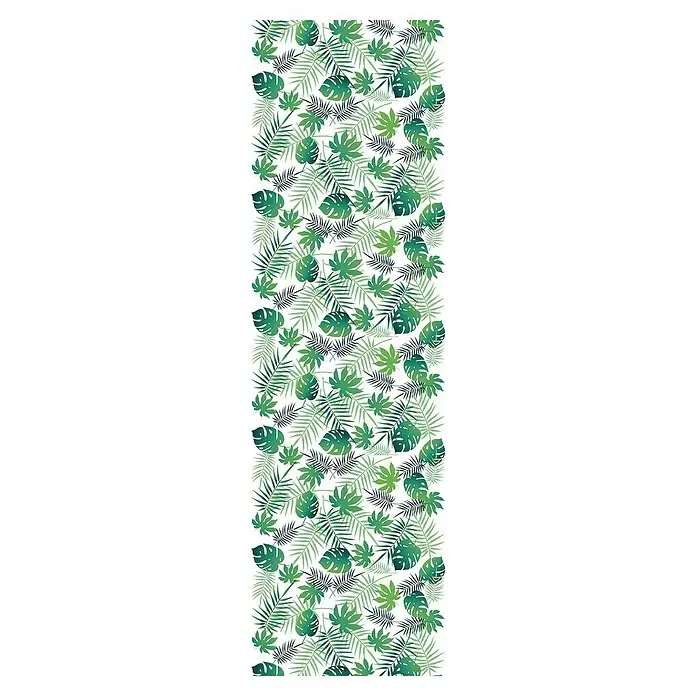 Papel pintado de vinilo autoadhesivo Tropical Hojas - 90 cm x 3 m, 100% PVC - Vista frontal