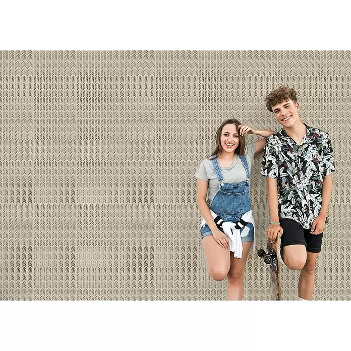 Papel pintado de vinilo autoadhesivo Flechas - 90 cm x 3 m, 100% PVC - Foto ambiente