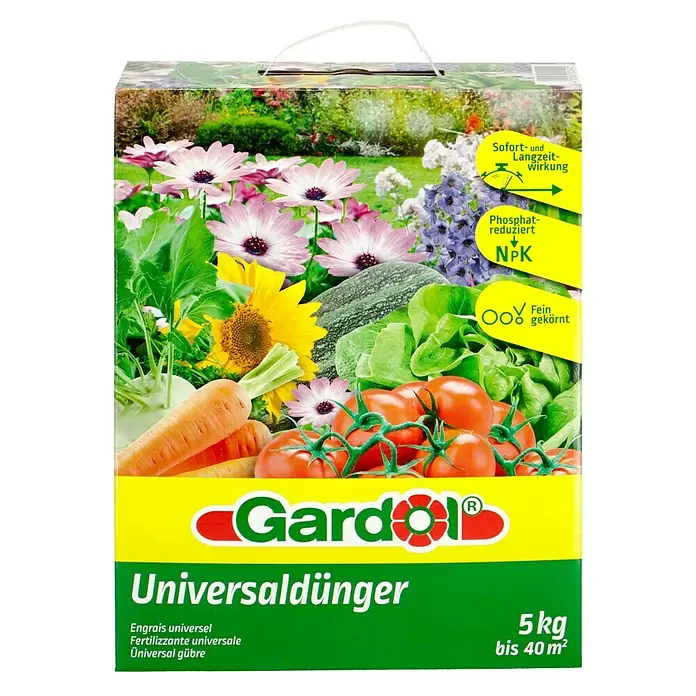 Gardol Universaldünger - 5 kg, Inhalt ausreichend für ca.: 40 m² - Vorderansicht