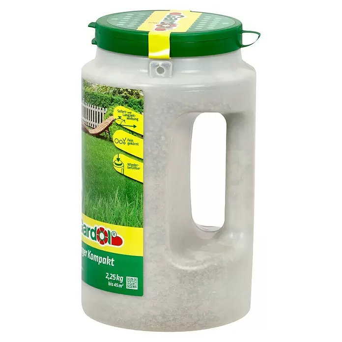 Gardol Rasendünger Kompakt - 2,25 kg, Inhalt ausreichend für ca.: 45 m² - Linke Seitenansicht