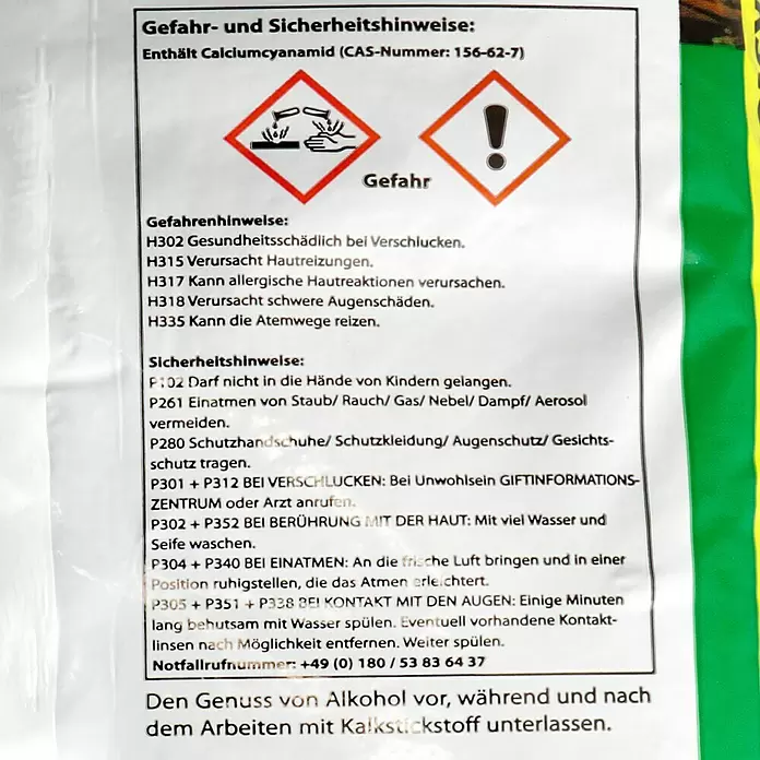 Kalkstickstoff - 5 kg, Inhalt ausreichend für ca.: 100 m² - Detailaufnahme