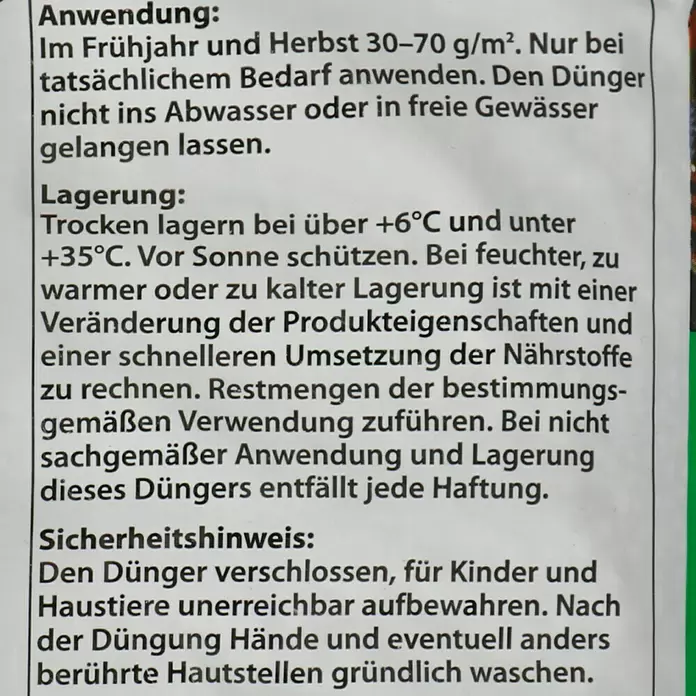 Patentkali - 5 kg, Inhalt ausreichend für ca.: 100 m² - Detailaufnahme