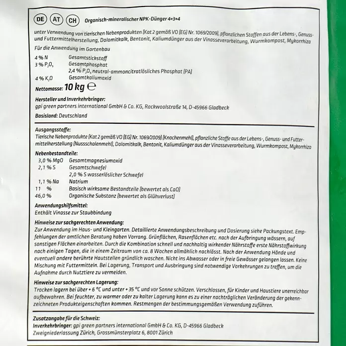 Gardol Pure Nature Garten- & Rasenaktivator Bio - 10 kg, Inhalt ausreichend für ca.: 100 m² - Detailaufnahme