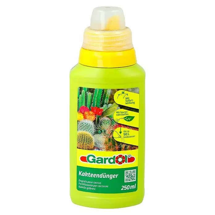 Gardol Kakteendünger - 250 ml, Inhalt ausreichend für ca.: 50 l Gießwasser - Vorderansicht