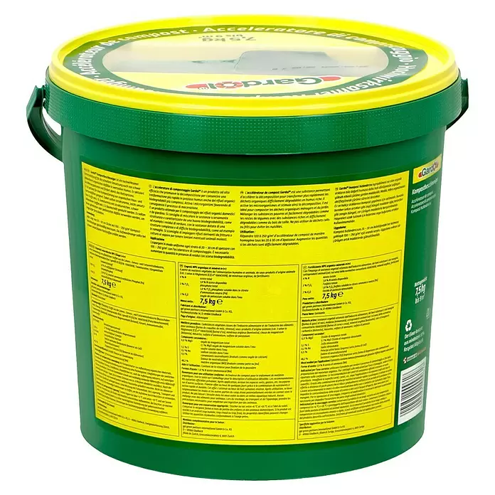 Gardol Kompostbeschleuniger - 7,5 kg, Inhalt ausreichend für ca.: 9 m³ - Rückansicht