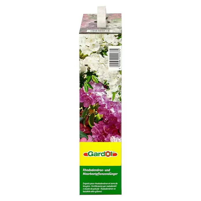 Gardol Rhododendrondünger - 2,5 kg, Inhalt ausreichend für ca.: 60 m² - Rechte Seitenansicht