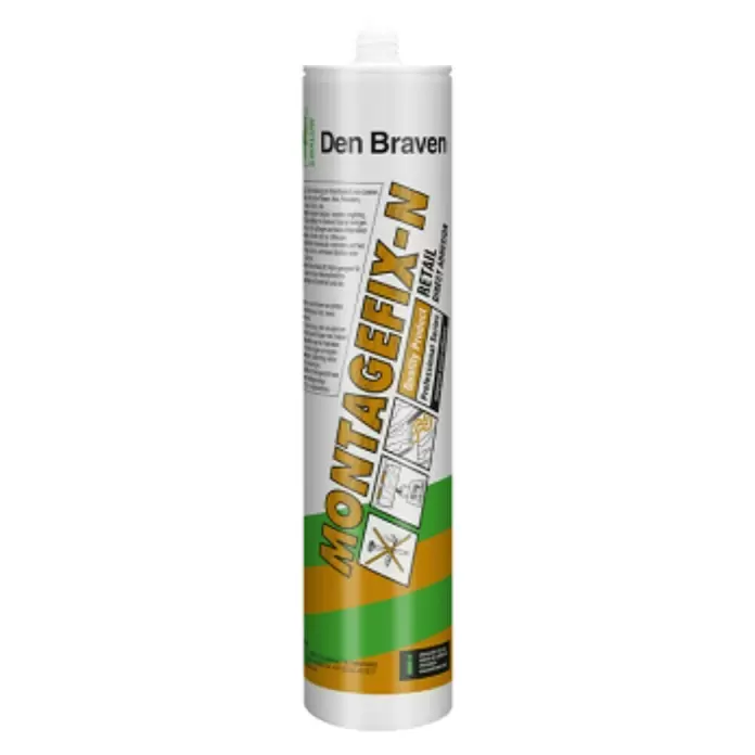 Zwaluw den Braven Universele montagelijm Montagefix-N - Neopreen op basis van oplosmiddel, 310 ml, Geel - Vooraanzicht