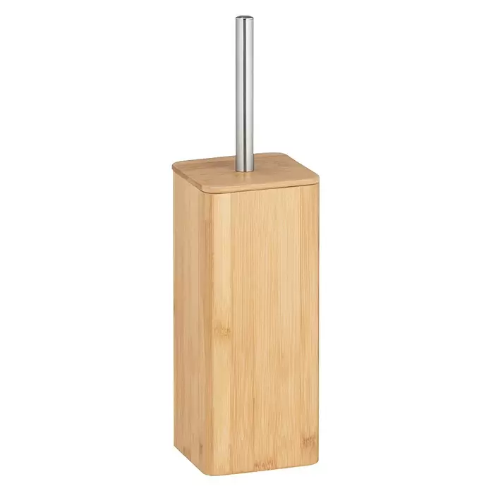 Wenko Bambusa Conjunto de escobilla - Bambú, Bambú/Inox - Vista angular