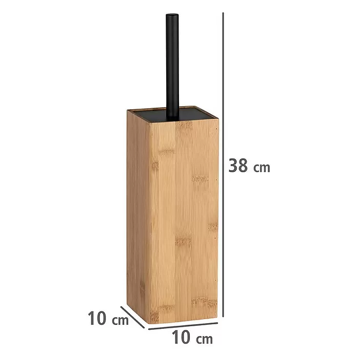 Wenko Conjunto de escobilla Padua - Bambú, Negro/Bambú - Dibujo técnico