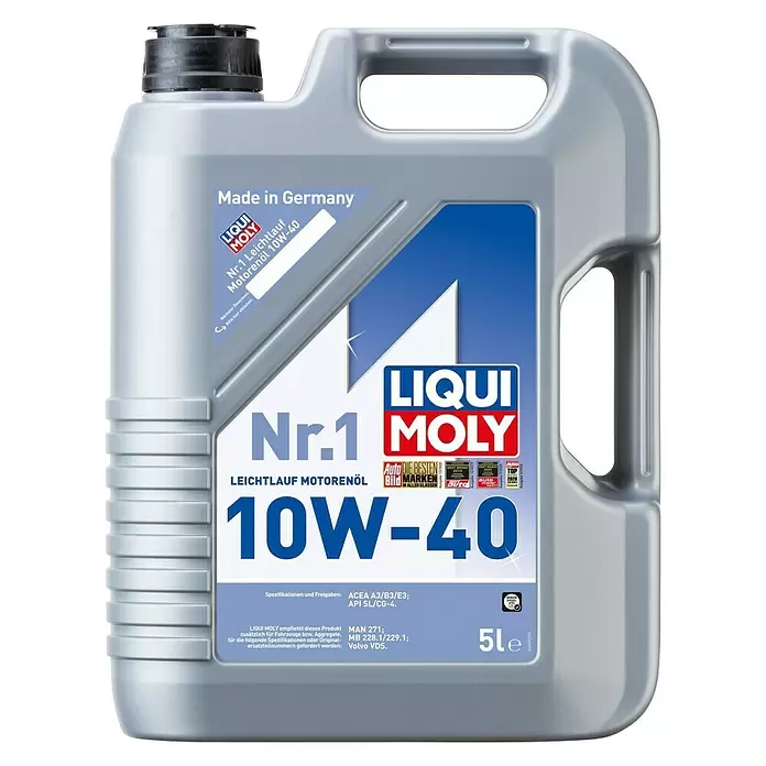 Liqui Moly Leichtlaufmotorenöl Longlife III Nr. 1 - A3/B3/E3, 5 l - Vorderansicht