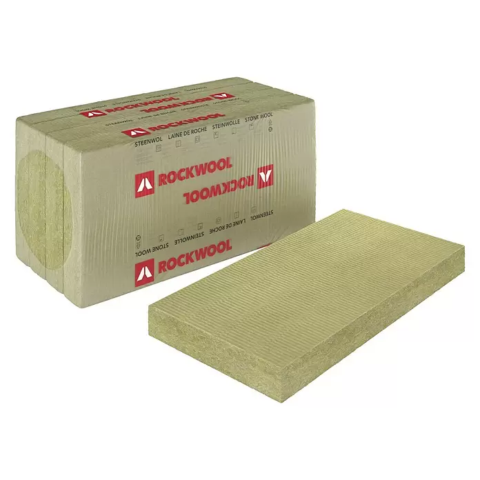 Rockwool Steenwol RockSono Base - 120 x 60 x 9 cm - Diagonaal zicht