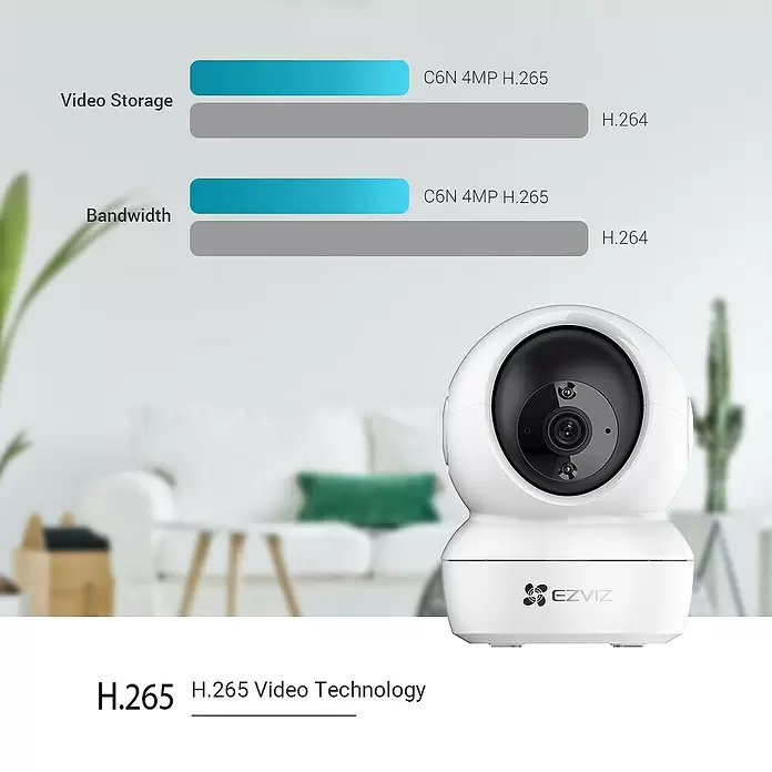EZVIZ Cámara de vigilancia C6N - Ángulo de detección: 360 °, Alcance de detección: 10 m (infrarrojo) - Producto en uso