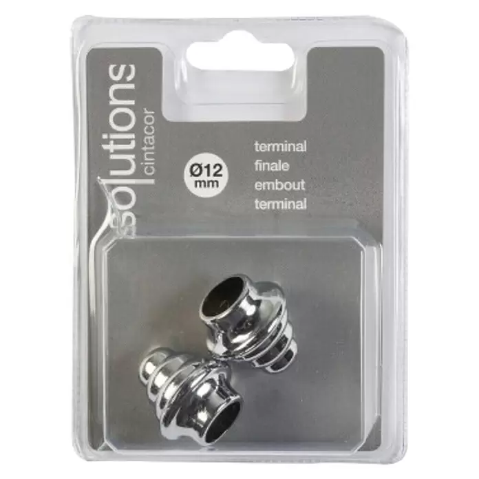 Tapones terminales Bellota Solutions - Cromo, 2 ud. - Vista frontal