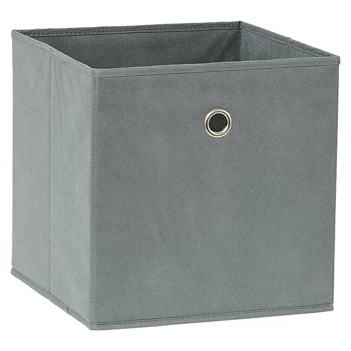 Scan Trend Aufbewahrungsbox - L x B x H: 30 x 30 x 30 cm, Vliesstoff, Grau - Diagonale Ansicht